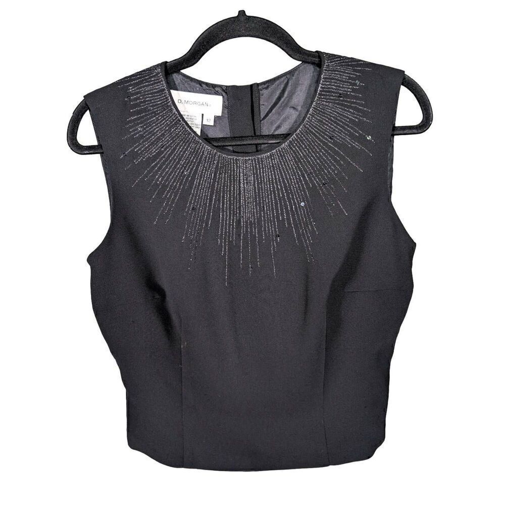 D. Morgan Beaded Sweater Vest Women's Size 12